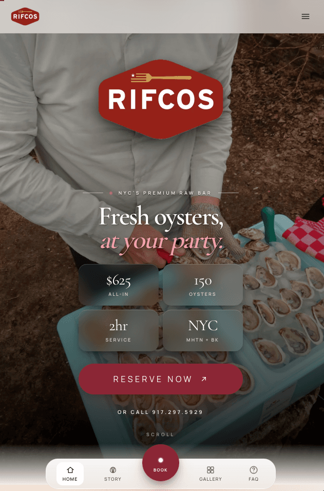 RIFCOS booking hero