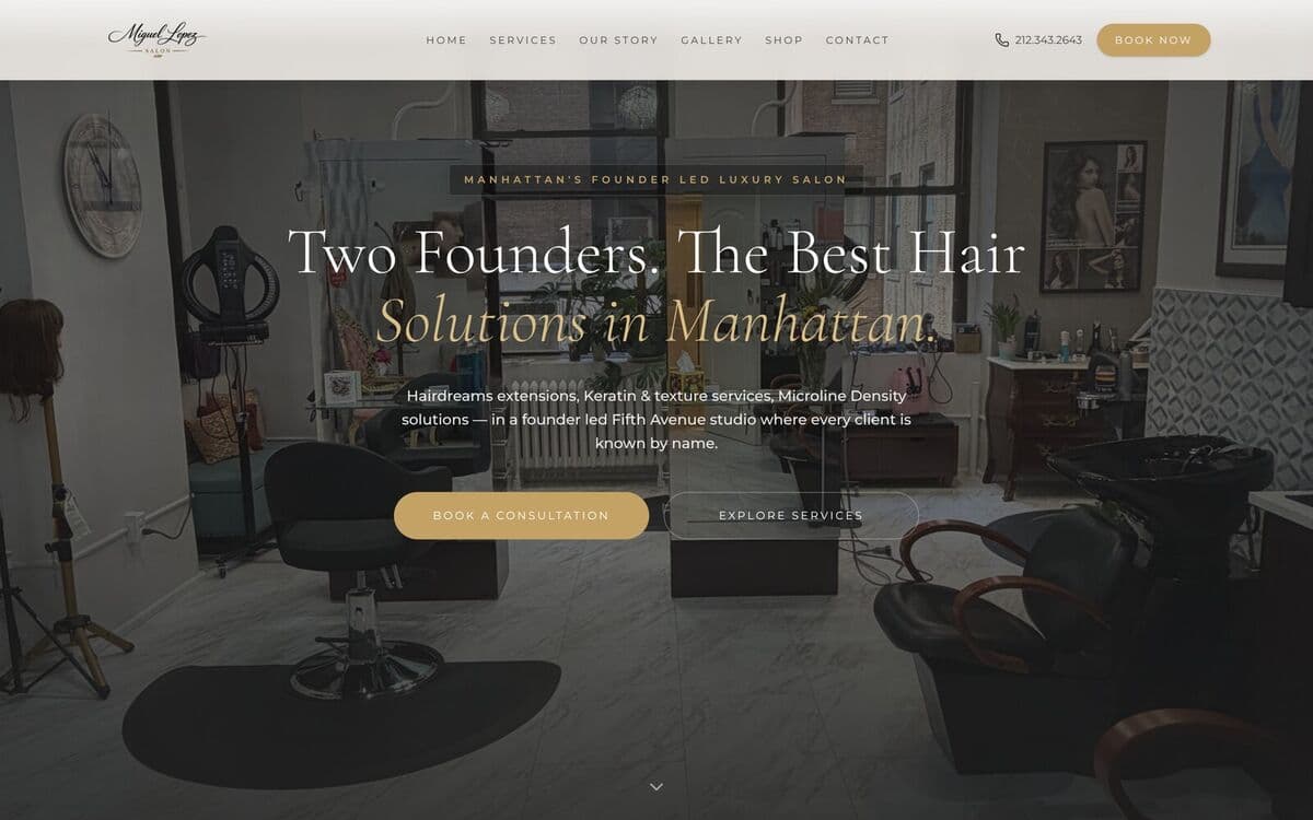 Miguel Lopez Salon screenshot