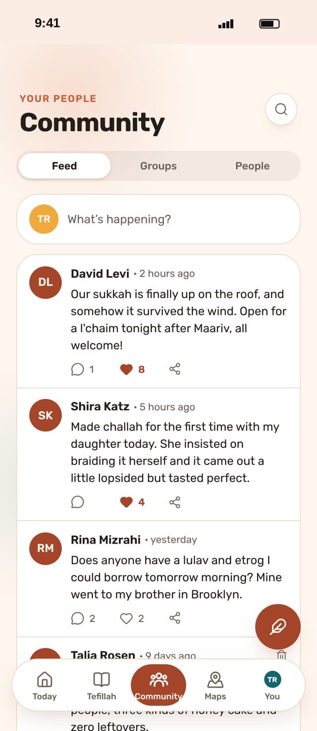 Shmooze: Community