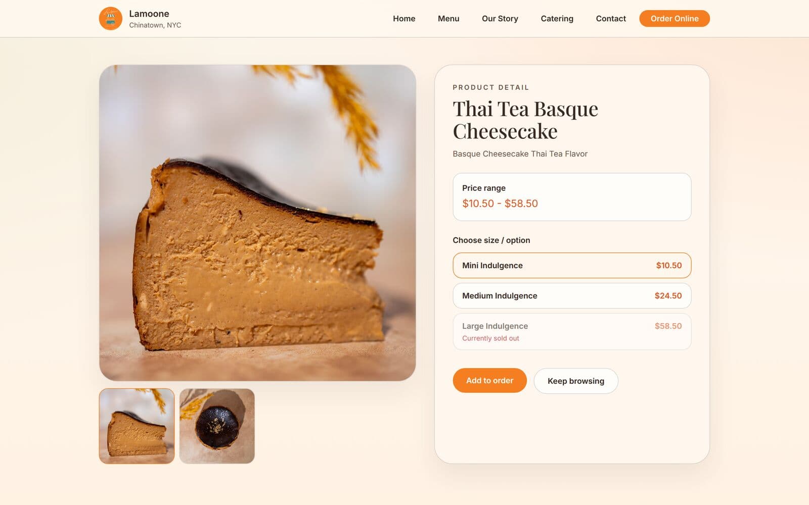 The Lamoone: Order online